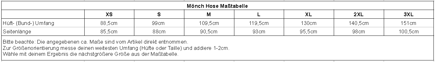 sizechart