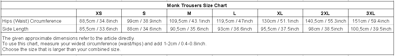 sizechart