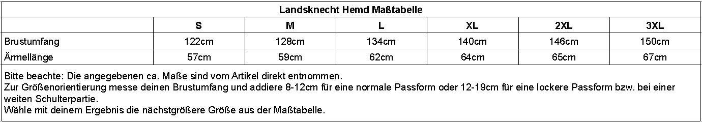 sizechart