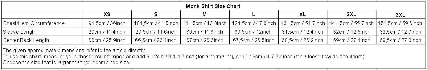 sizechart