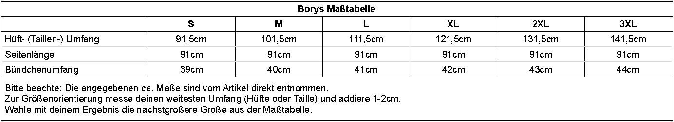 sizechart