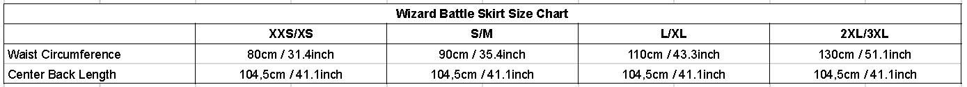 sizechart