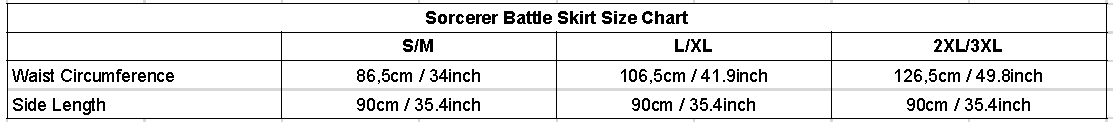 sizechart