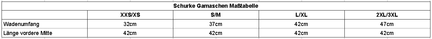 sizechart