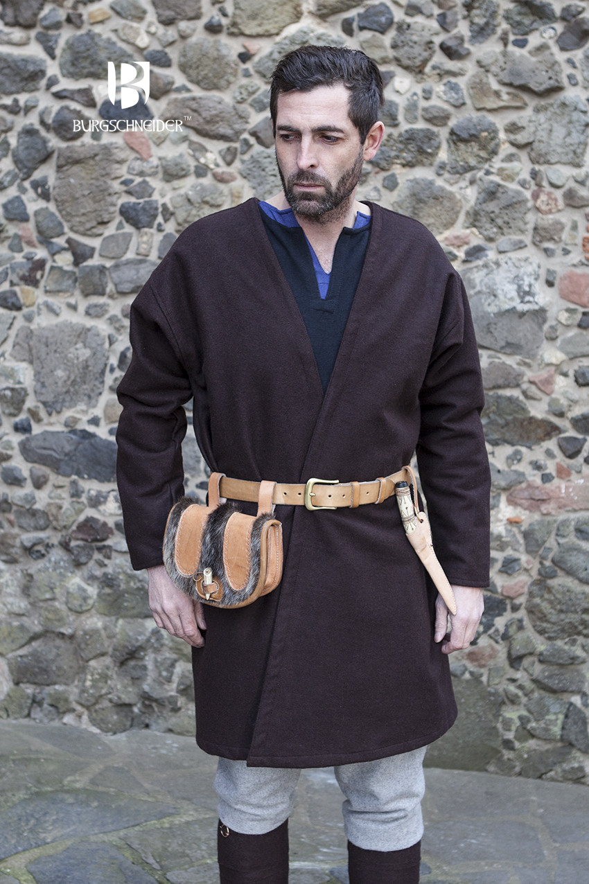 Brown Burgschneider Loki Viking coat at The Clothier&rsquo;s House.