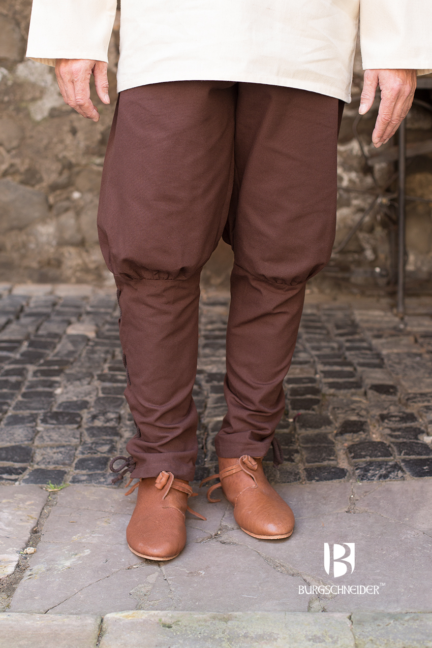 Brown Burgschneider Wigbold trousers at The Clothier&rsquo;s House.